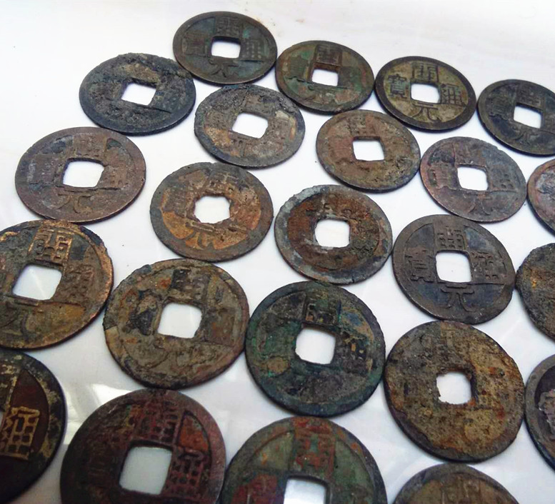 Tiền cổ / Shengkeng Tang Dynasty Kaiyuan Tongbao cách 40 gói dong xu co