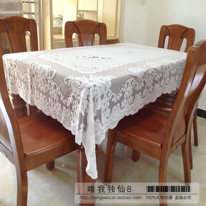 Modern new cover-style minimalist household pink tablet long tablet lace Gelly Flower tablecloth Tea towel