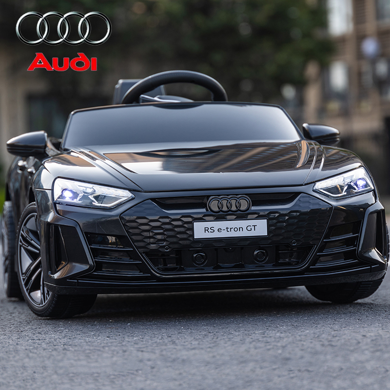 Audi Children's Electric Car with Remote Control, Four-Wheel Sports Car, Toy Car for Boys and Girls, Can Seat People, Four-Wheel Drive Children's Vehicle