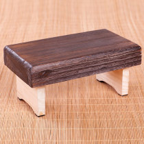 Solid wood folding small stool Household space-saving portable bench Childrens low stool Small pony tie tatami low stool