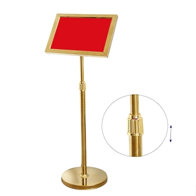 Stand-up stainless steel sign can lift A3A4 display stand warning sign billboard propaganda poster stand custom