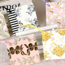 Iheno creative Mini Card universal card message card tag square ribbon hanging card