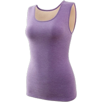 Autumn and winter velvet thickened thermal vest womens heating and cold-proof inner wear mothers underwear autumn clothes tops bottoming shirt