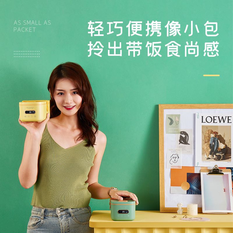 Living Element Fully Automatic Cooking Japanese Electric Heating Lunch Box Office With Rice Hot Meal Insulated Plug-in Electric Water Free