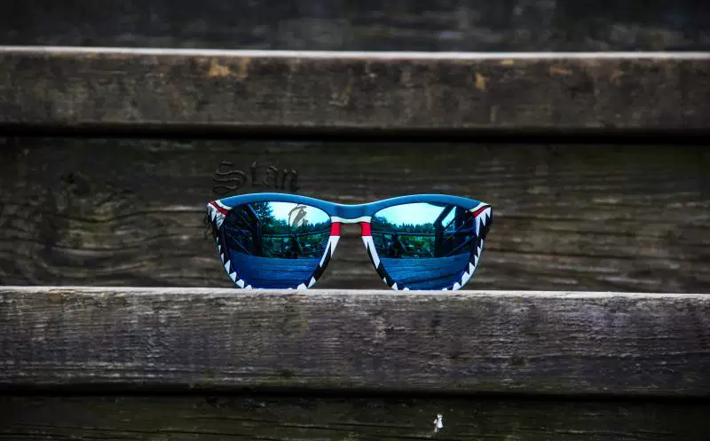 Американские солнцезащитные очки Knockaround лимитированная серия Shark Week против падения эластичная рама
