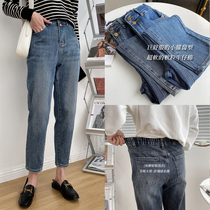 Three percent self-made Harlan soft glutinous straight cylinder 2022 early autumn new advanced senses jeans female design feeling small crowdsourced