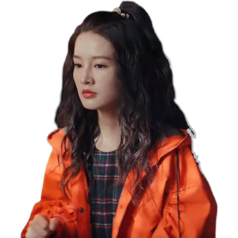 Orange thin autumn jacket, 2021 collection