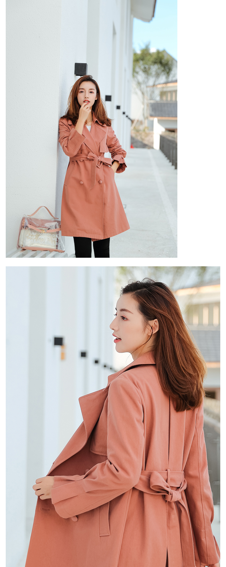 Trench pour femme MEFOUND    en Coton - Ref 3227397 Image 25