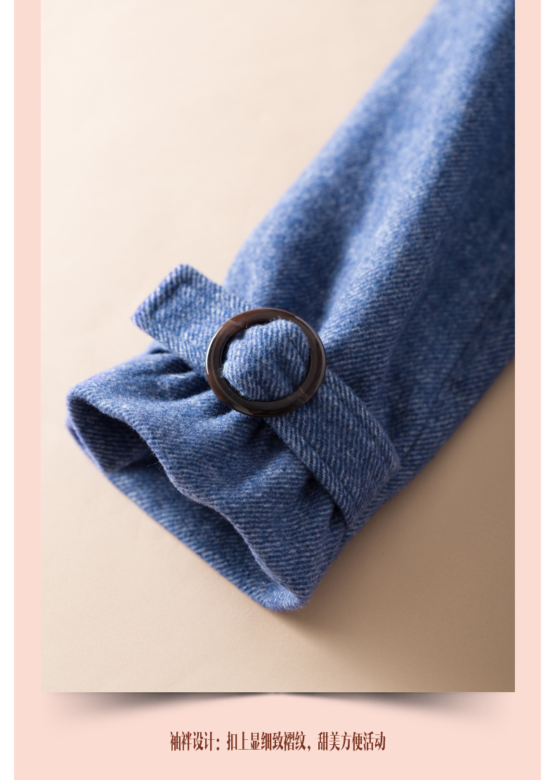 Áo khoác len nữ dài phần phiên bản Hàn Quốc 2018 mùa đông mới cotton khối mùa thu và mùa đông eo áo len phổ biến
