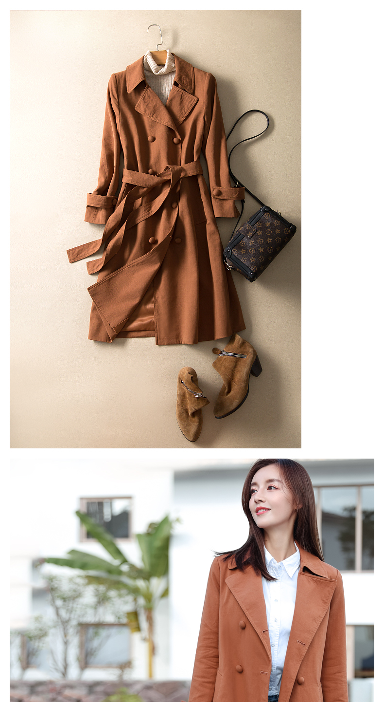 Trench pour femme MEFOUND    en Coton - Ref 3226854 Image 20