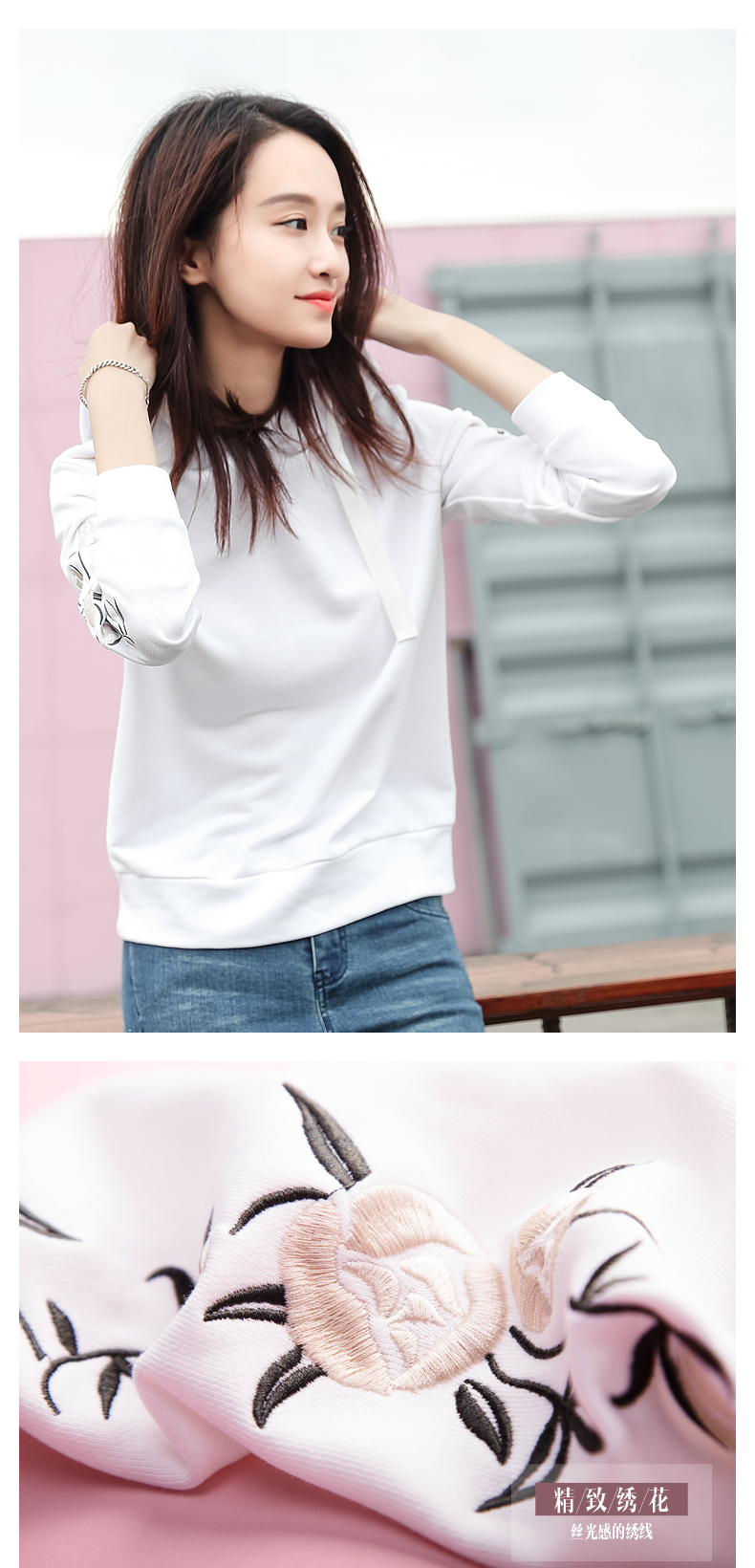 Sweatshirt femme MEFOUND    en Coton - Ref 3216871 Image 13