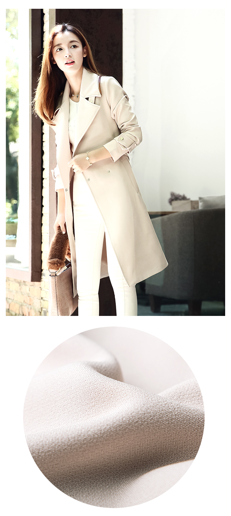 Trench pour femme MEFOUND    en Polyester - Ref 3227688 Image 18