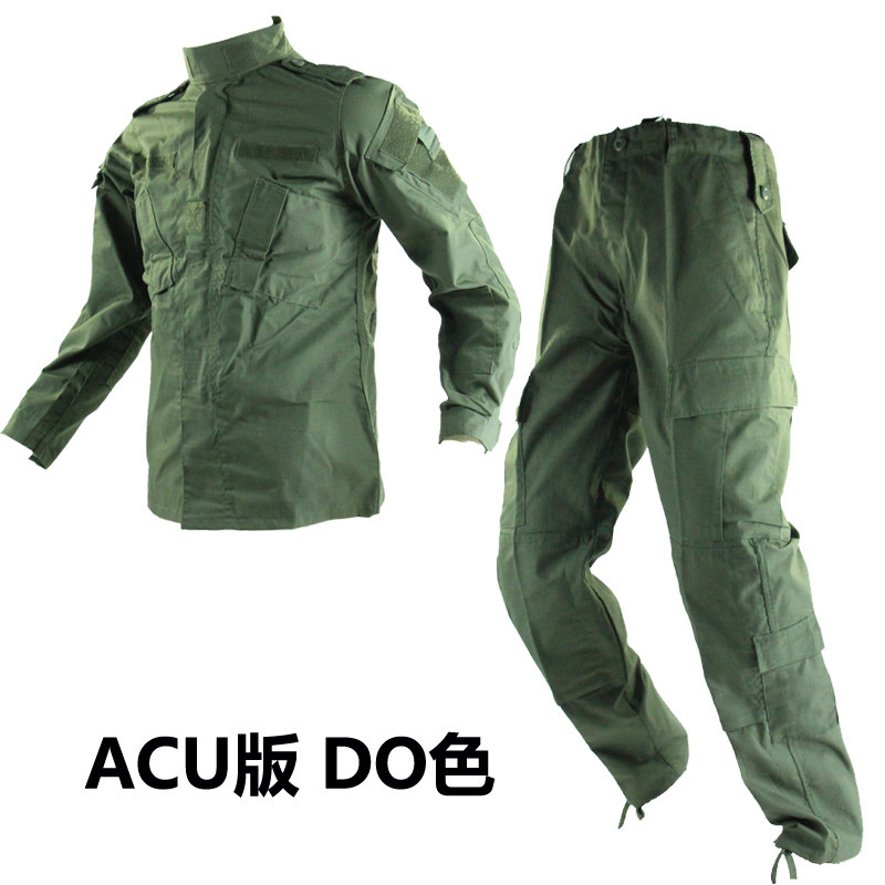 No. 7 supplies OD color battle suit pure color coat army green trousers suit old school of ACU-1 generation