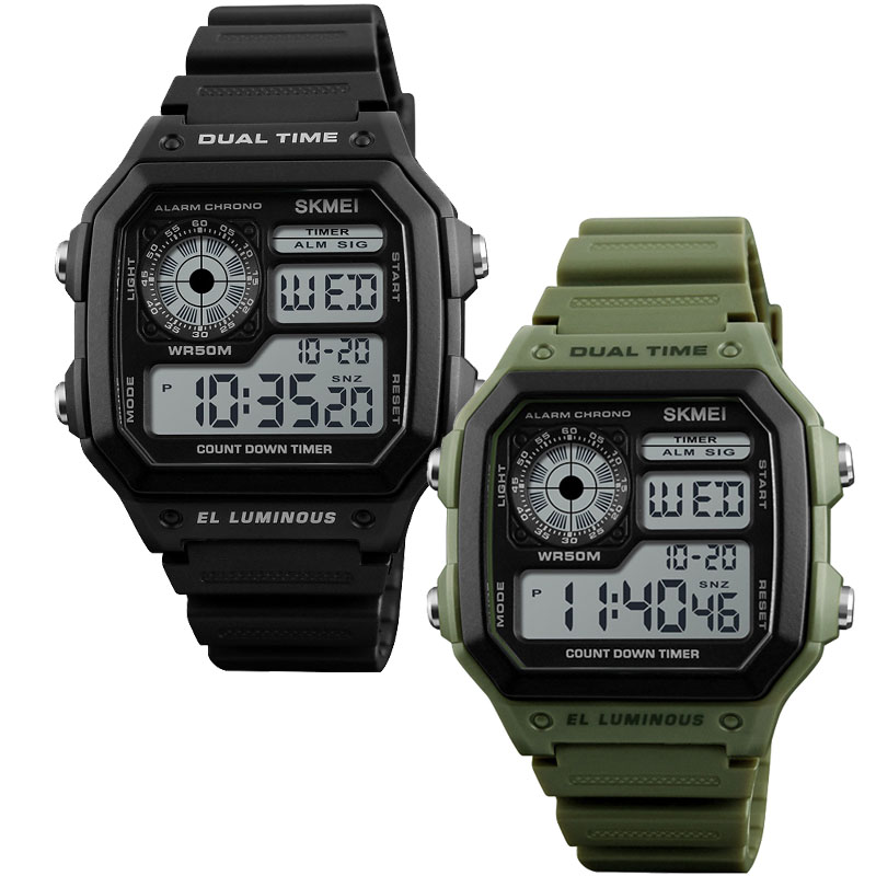 Outdoor Military Meme Watches Accessories Matching Clothing Out styling with 30M-50M Waterproof Luminous display Black Green Form