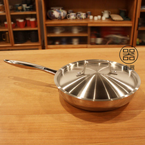 304 padded stainless steel pan steak frying pan lamb chops non-coated physical saucepan