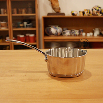 304 stainless steel small milk pot melting chocolate pot complementary food pot 12cm baking breakfast guide mouth sweet pot