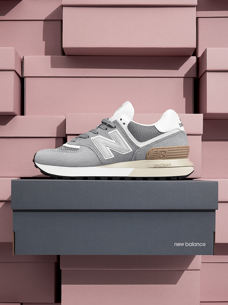 New Balance 574系列 男女同款厚底复古休闲鞋 U574LGGS 双重优惠折后¥375.18包邮 淘金币抵扣19.99元 88VIP会员还可9折