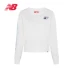 New Balance NB chính thức 2019 áo len nữ cổ điển hàng đầu AWT91578 áo len cổ tròn thời trang - Thể thao lông cừu / jumper Thể thao lông cừu / jumper