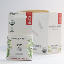 American Radius natural cranberry mint xylitol microwax flossing to remove dental plaque cleaning dental plaque 50 m