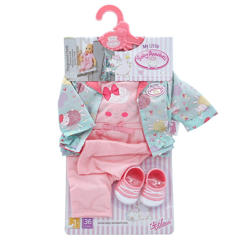 товар из китая zapf夏芙baby annabell仿真娃娃36cm配件毛衣服饰鞋子帽t恤外套装 Mga