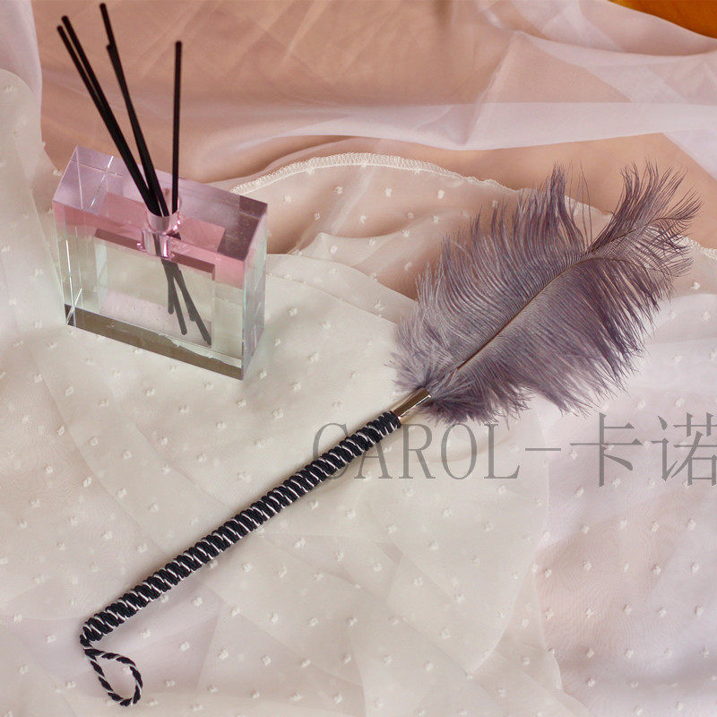 Carol Carol foreign trade erotic lingerie erotic accessories feather brush flirting teasing purple fairy stick