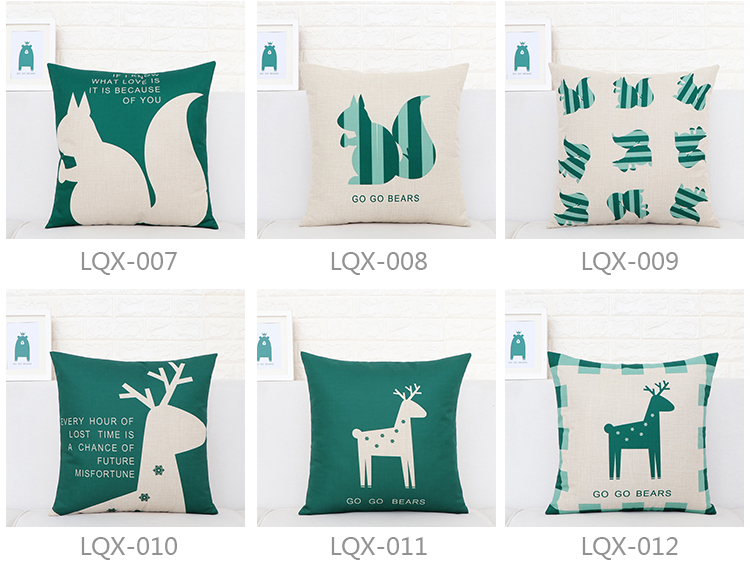 Bắc Âu cotton và lanh gối sofa đệm ghế xe trở lại đệm văn phòng gối hiện đại tối giản gối vuông ghế sofa tựa lưng