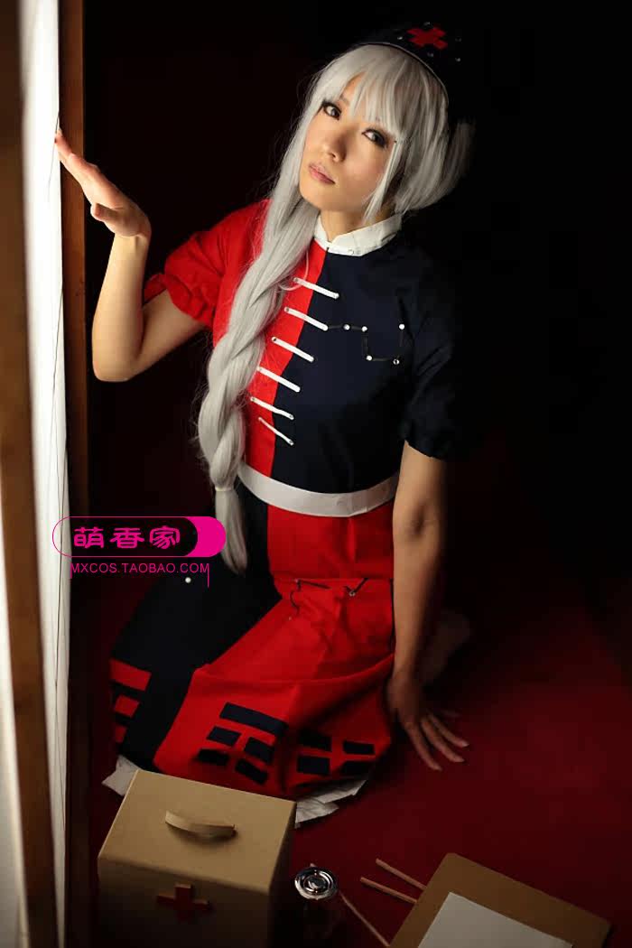 Cos韓國萌香家東方project假毛八意永琳假髮水銀燈斯夸羅cosplay假髮 Yahoo奇摩拍賣