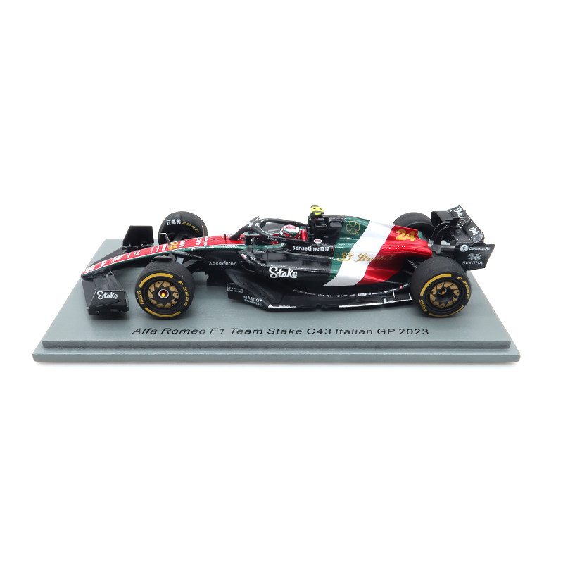 最終値下げ spark 1/43 zhouguanyu 周冠宇C43 F1赛车模型摆件1:43 Spark阿尔法罗密欧周冠宇2023年C43意大利站-淘宝网