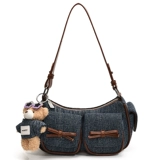 Модная джинсовая сумка через плечо, универсальная сумка на одно плечо, городской стиль