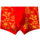 Big red tiger pure cotton underwear men's boxer modal ice silk large size tiger boxer shorts in the zodiac year of the animal year