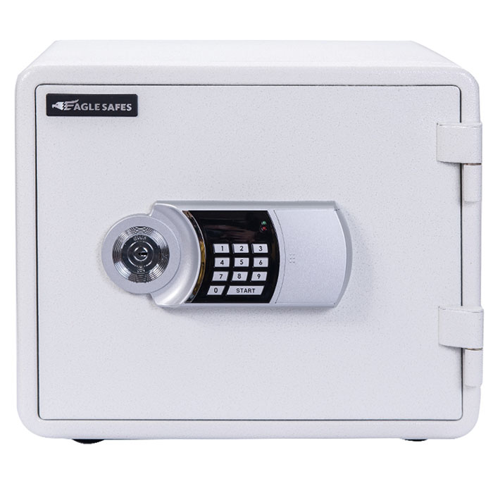 Korean Eagle YES-M020 (WH) White Small Household Electronic Password Fireproof Safe Cabinet Shanghai Delivery