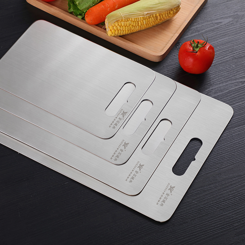 German 304 stainless steel cutting cutting board antibacterial and mildew resistant domestic cut fruit chopping block and panel rolling panel knife case plate-Taobao