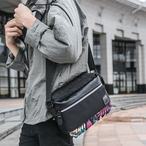 New Male Backpack Casual Trend Fashion Han Edition Youth Small Skew Satchel Sports Single Shoulder Bag Lovers Hip Hop Satchel