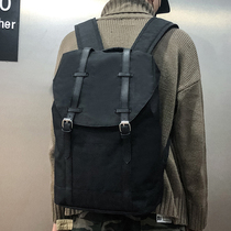 Shoulder bag Mens simple casual Korean version wild canvas student school bag Fashion trend large capacity travel backpack