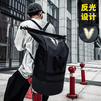 Double Shoulder Bag Men New Casual Trend Street Personality Large Capacity Backpack Fashion Brief Nylon Travel Handbag