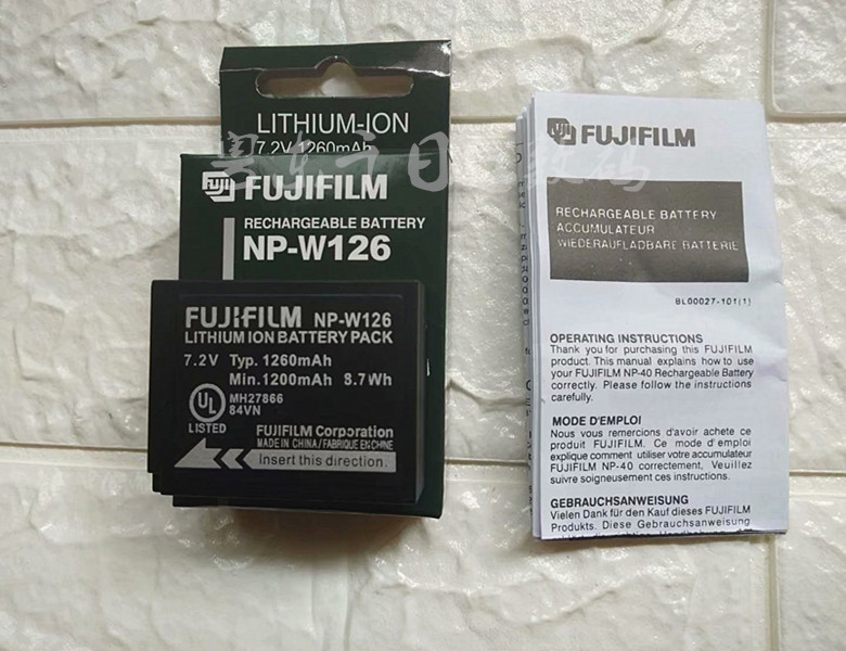 Pin máy ảnh Fuji X-Pro1 XPro2 XT10 HS30 HS33 HS50EXR XT20 NP-W126 - Phụ kiện máy ảnh kỹ thuật số balo đựng máy ảnh và laptop