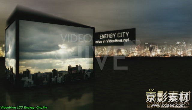 AE模板-城市能源宣传展示片头 Energy_City