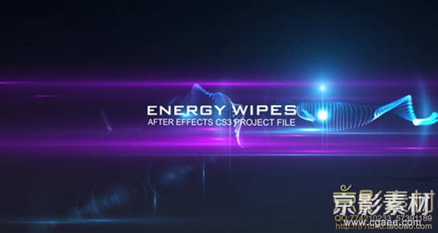 AE模板-能量粒子展示片头 EEnergy Wipes