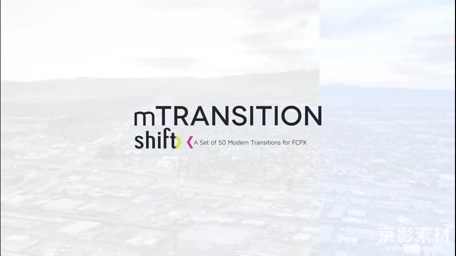 FCPX转场插件 MotionVFX mTransition Shift-50种推拉分屏切割动画过渡效果