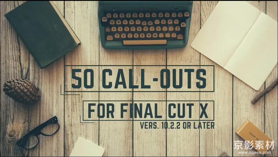 FCPX插件 50 CallOuts-50组高科技呼叫介绍说明指示线动画Final Cut Pro X 插件