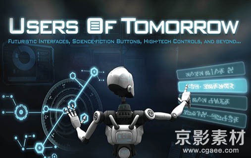 信息可视化MG动画UI交互界面动态音效-Users of Tomorrow