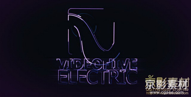 AE模板-高科技电流logo展示片头 Logo Electric