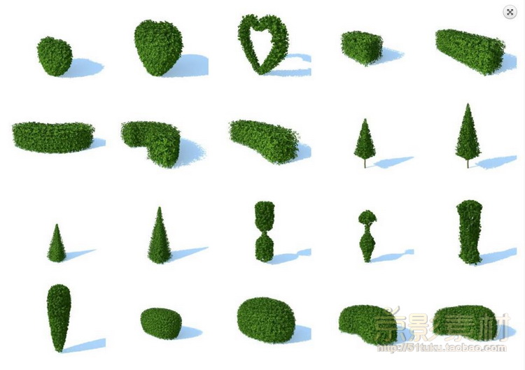 HD Trees for C4D-188棵景观树木Cinema 4D模型C4D模型