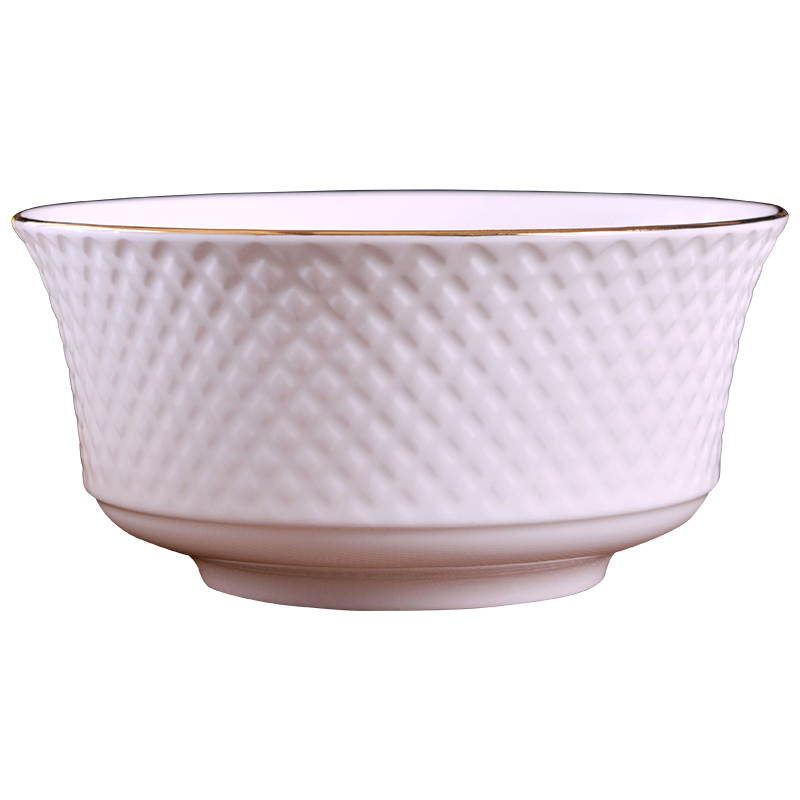 Jingdezhen creative manual gold 】 【 up phnom penh eat ceramic bowl household ipads China rainbow such use large soup bowl