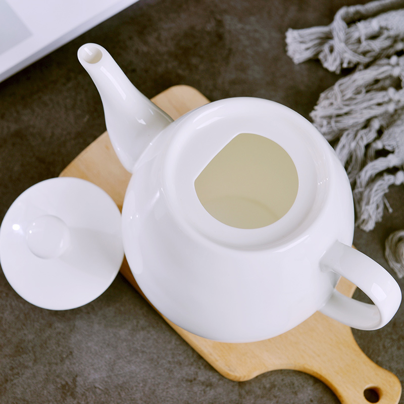 Jingdezhen under pure white glaze color large ceramic teapot household of Chinese style large - capacity single pot teapot cold water bottle