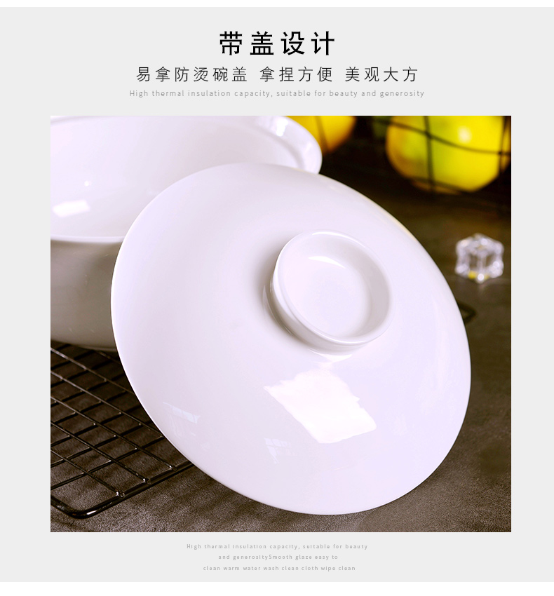 A single large bowl of ceramic bowl bowl with cover home dishes rainbow such as bowl bowl bowl students ipads bowls 7 inches mercifully soup bowl