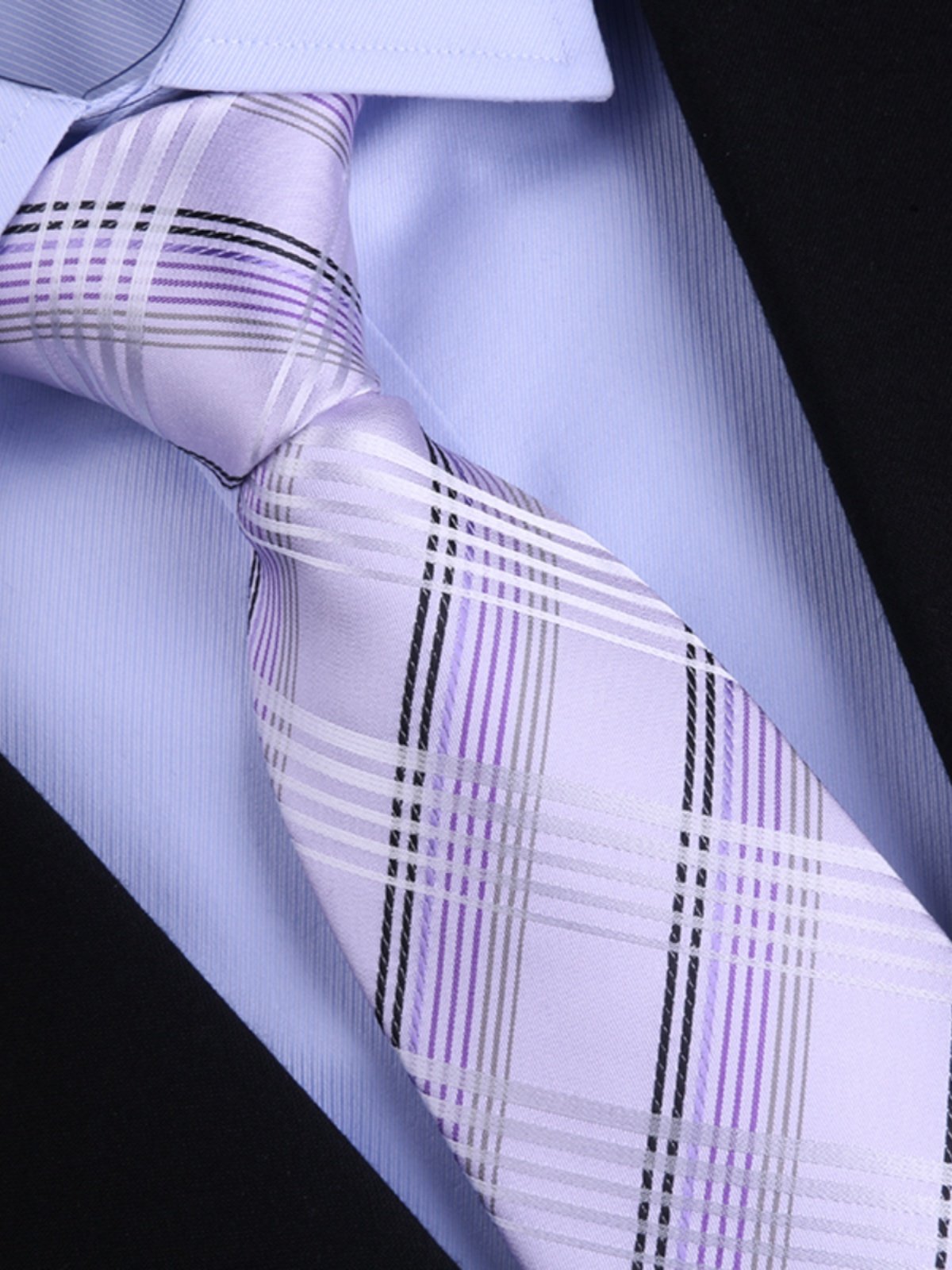 Men's Mulberry Silk Tie, Genuine Silk Formal Wear, Business Attire, Korean Style Striped Professional Groom's Tie, British Style Wedding Zipper Tie
