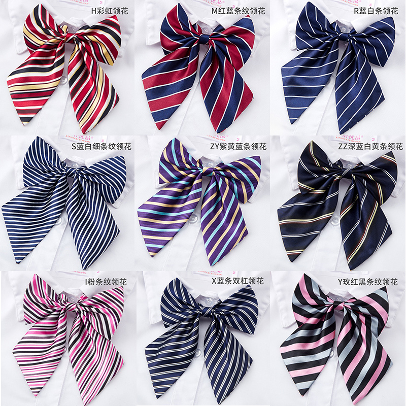 Professional Collar Tie for Women in Postal Service, Banking, Hotel, Flight Attendant Workwear, Children's No-Tie Bow Tie