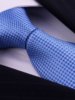 Blue Plaid Silk Tie Men's Business Formal Wear Mulberry Silk Zipper Lazy Tie Gift Box