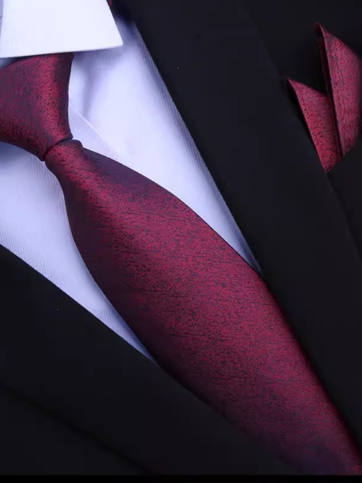 Leshang Wedding Tie, Mulberry Silk Tie, Men's Business Formal Wear, Professional Wedding Groom Zipper Tie, High-End Feel